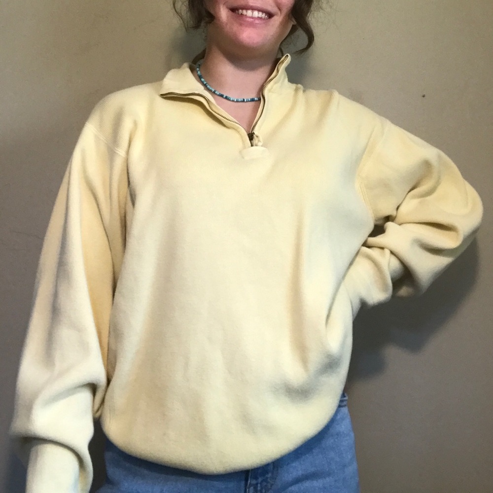 Yellow oversized pullover - Picture 3 of 4